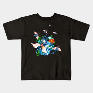 Wonderful flying fantasy animal Kids T-Shirt